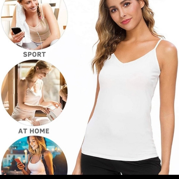 NWOT Basic Camisole Women Vneck Tank - Picture 2 of 6